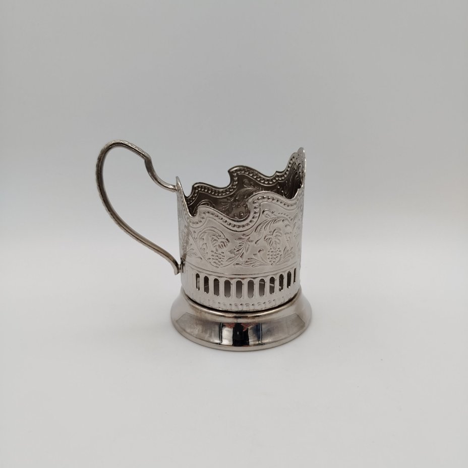 Подстаканник "Советский космос", мНЦ (медь-никель-цинк), Кольчугинский завод цветных металлов, Кольчугинский завод цветных металлов