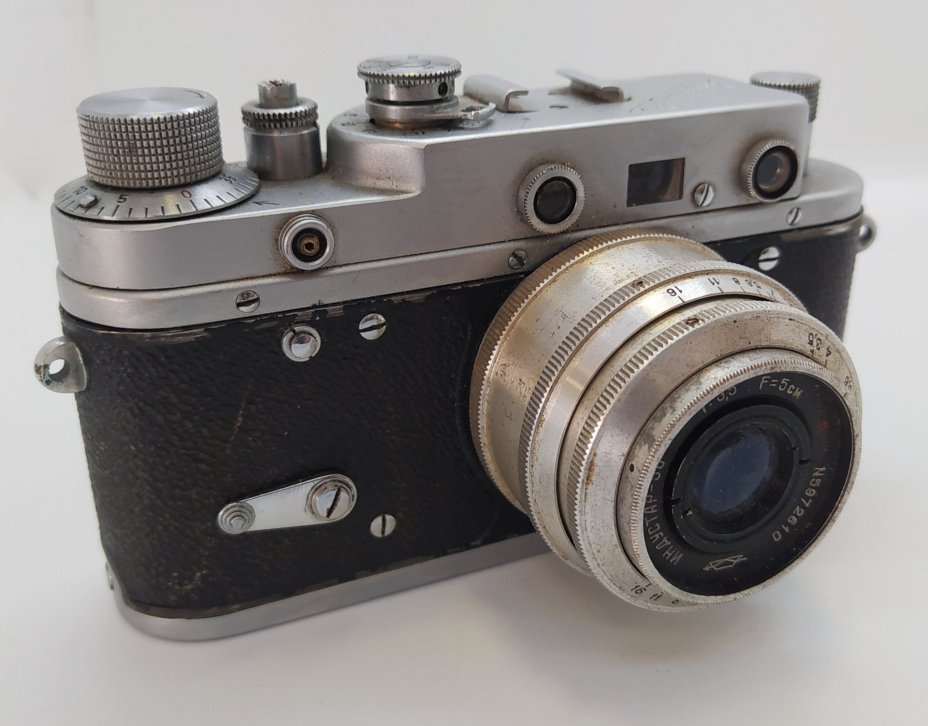 Фотоаппарат "Зоркий 2-С" с объективом "Индустар-50", Красногорский механический завод (КМЗ)