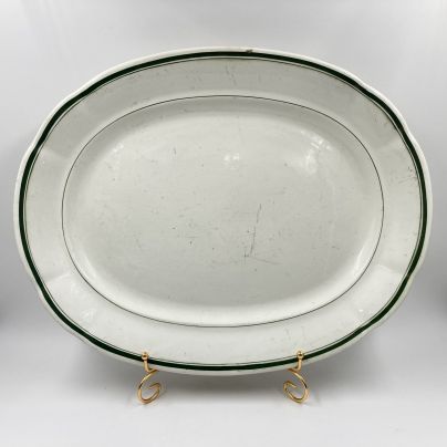 Большое сервировочное блюдо, фаянс, роспись, Тверская фабрика им. М.И. Калинина, СССР, 1929-1932 гг.