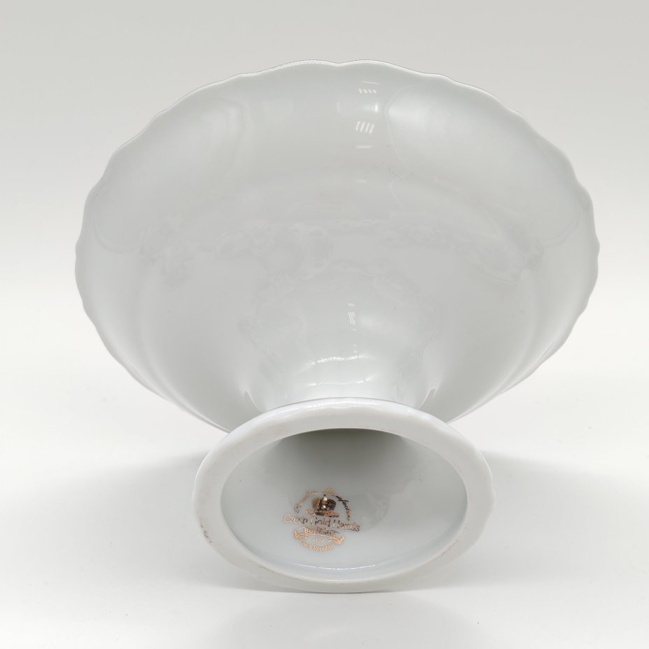 Конфетница "Мадонна", Bohemia, фарфор, деколь, люстр, золочение, Чехия, 1990-2010 гг.