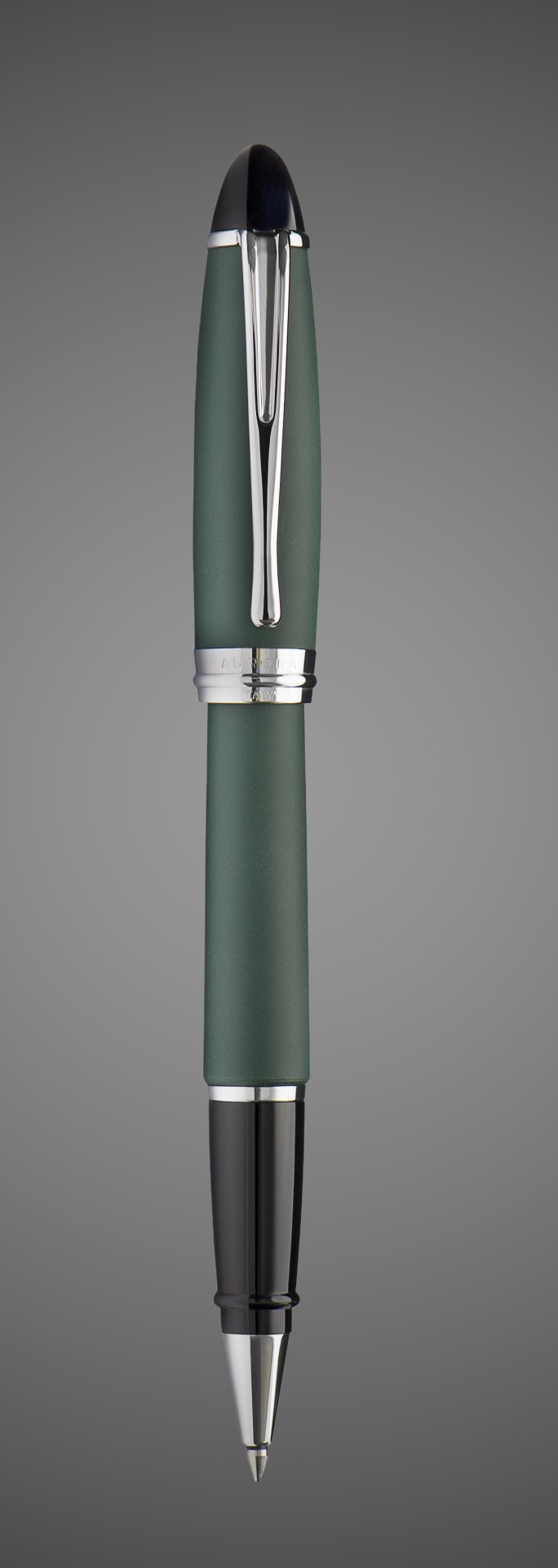 Ручка Роллер Aurora Ipsilon Satin, Green matt resin CT, Лаки и смолы: смола, хром