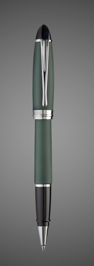 Ручка Роллер Aurora Ipsilon Satin, Green matt resin CT, Лаки и смолы: смола, хром