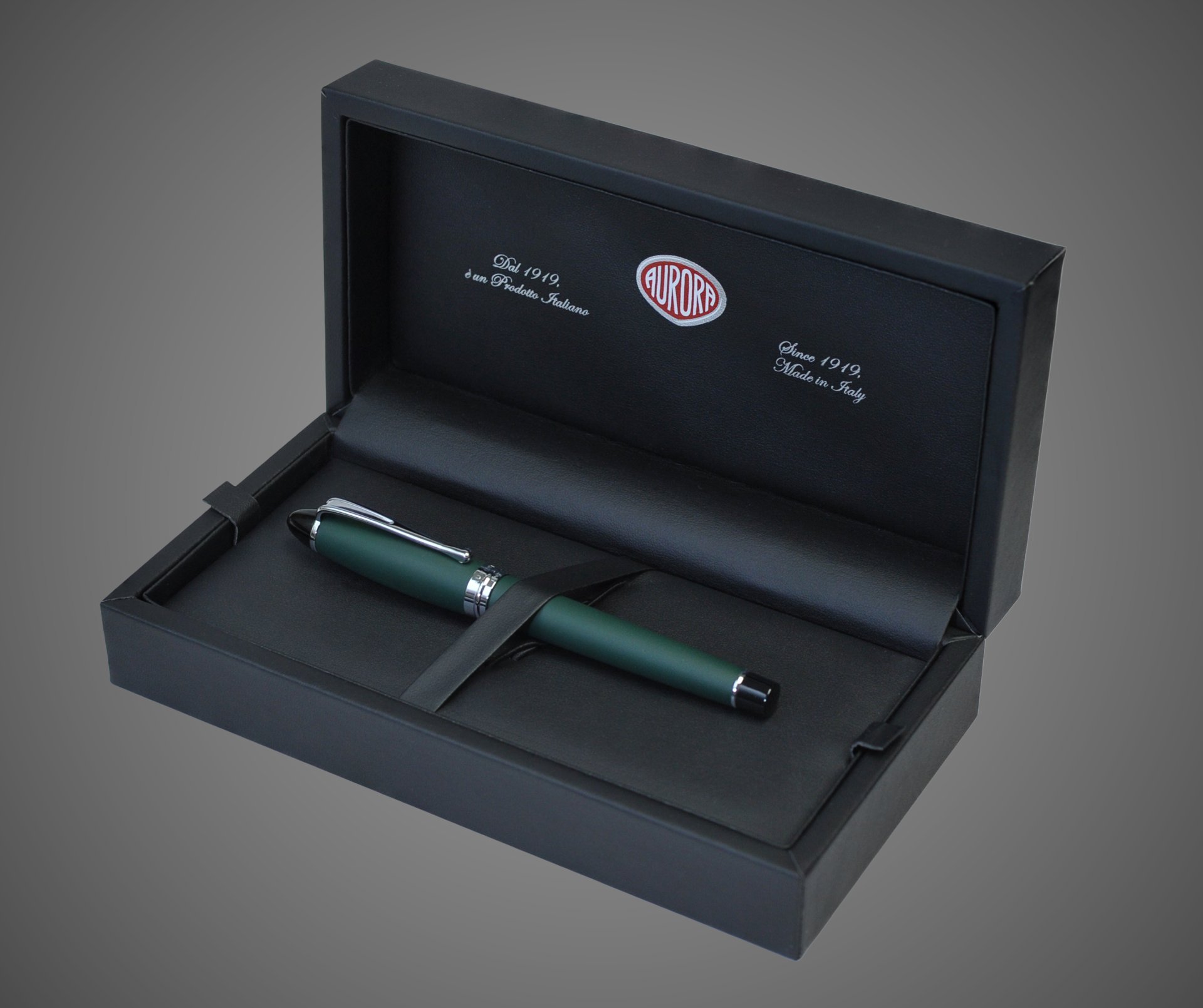 Ручка Роллер Aurora Ipsilon Satin, Green matt resin CT, Лаки и смолы: смола, хром