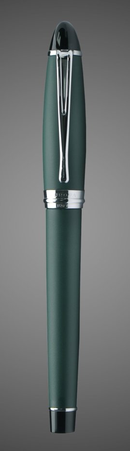 Ручка Роллер Aurora Ipsilon Satin, Green matt resin CT, Лаки и смолы: смола, хром