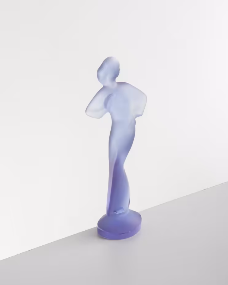 Статуэтка  "Красавица", выполненная в стилистике Lalique, Bohemia Crystal (Bohemia Glass)