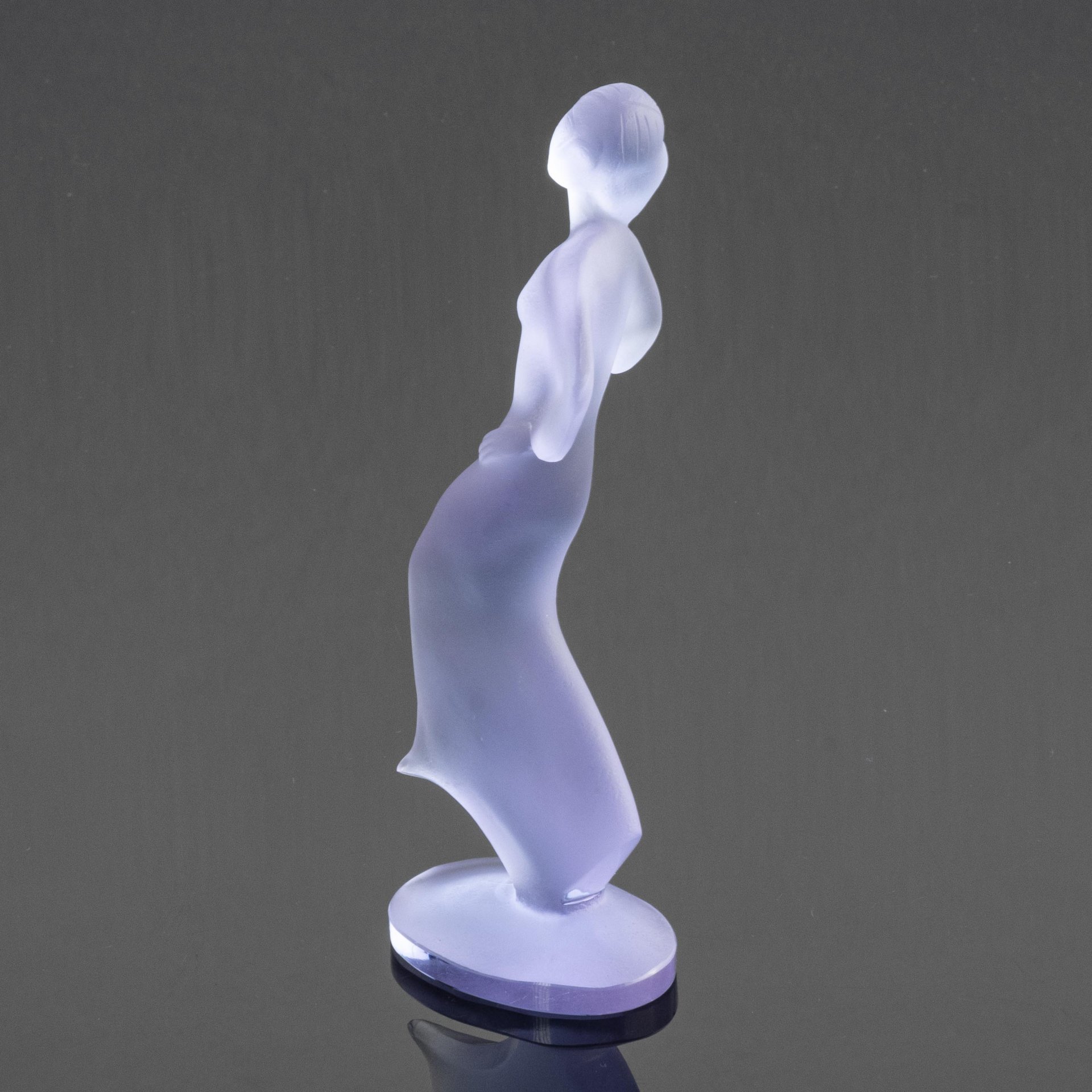 Статуэтка  "Красавица", выполненная в стилистике Lalique, Bohemia Crystal (Bohemia Glass)