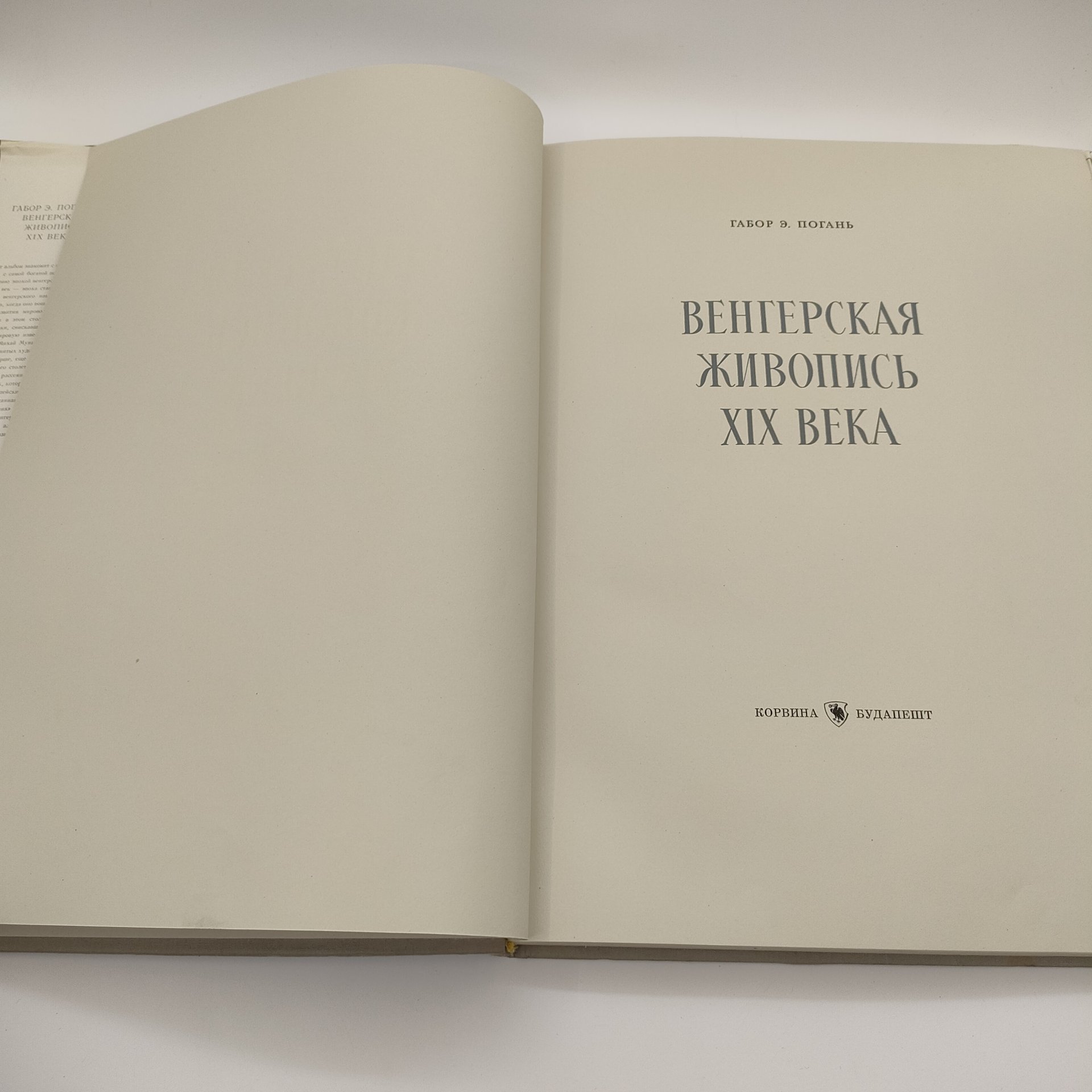 Книга Gabor O. Pogany (Габор Э. Погань) "Венгерская живопись XIX века", Издательство «Corvina (Корвина)»