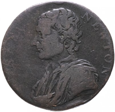 Великобритания 1/2 пенни (Half Penny) 1793 Исаак Ньютон (Isaac Newton)
