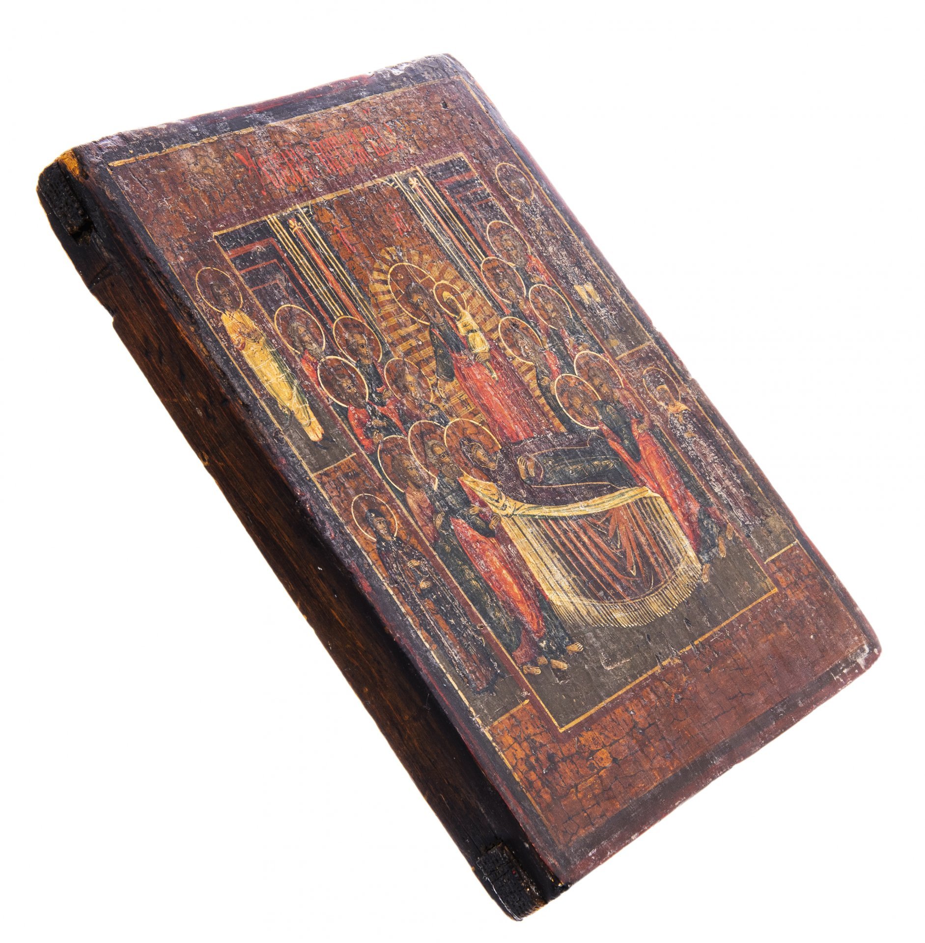 Икона "Успение Пресвятой Богородицы", дерево, темпера, Российская Империя, 1850-1900 гг.