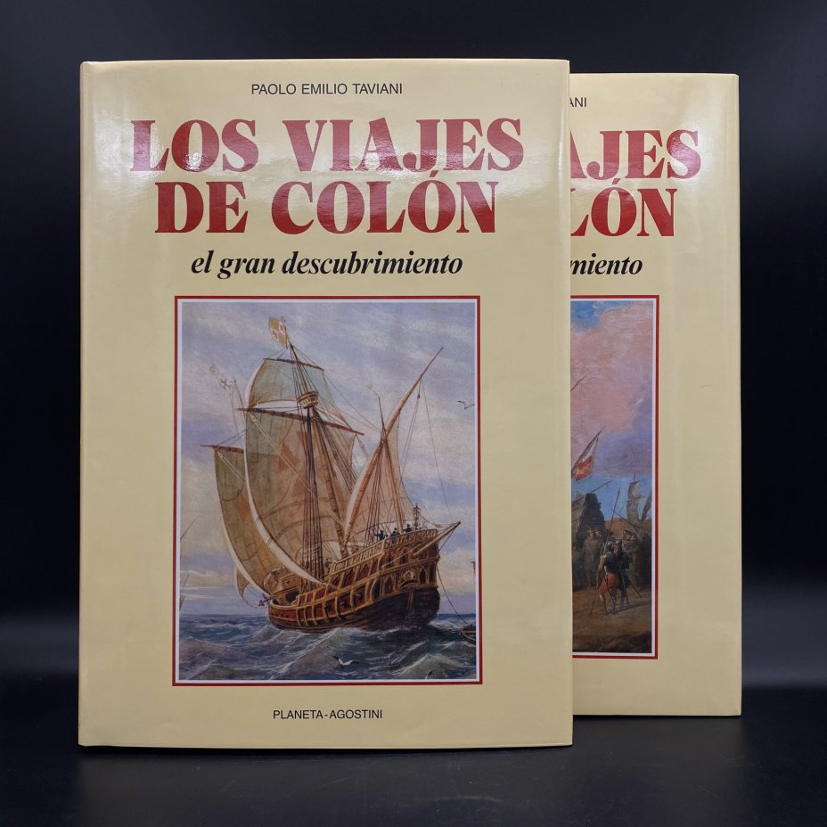 Набор из 2 книг "Los Viajes de Colon", Paolo Emilio Taviani, в коробке