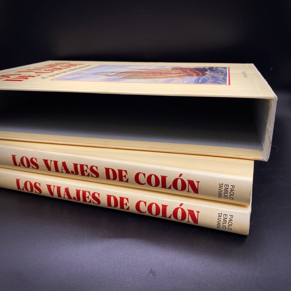 Набор из 2 книг "Los Viajes de Colon", Paolo Emilio Taviani, в коробке