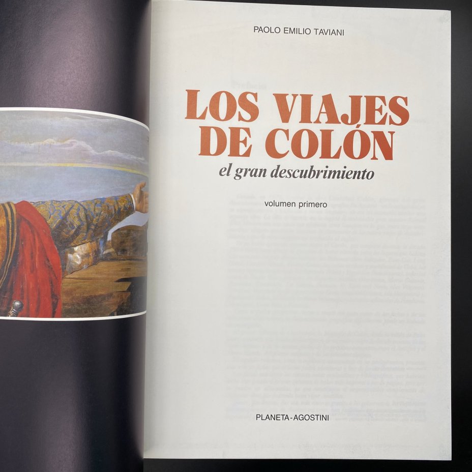 Набор из 2 книг "Los Viajes de Colon", Paolo Emilio Taviani, в коробке