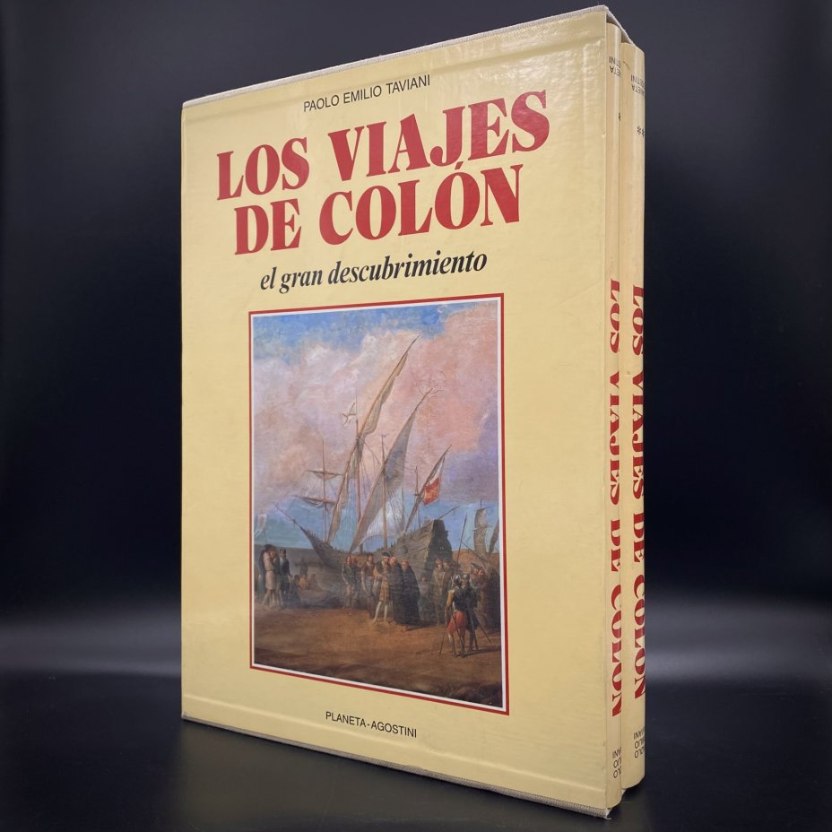 Набор из 2 книг "Los Viajes de Colon", Paolo Emilio Taviani, в коробке