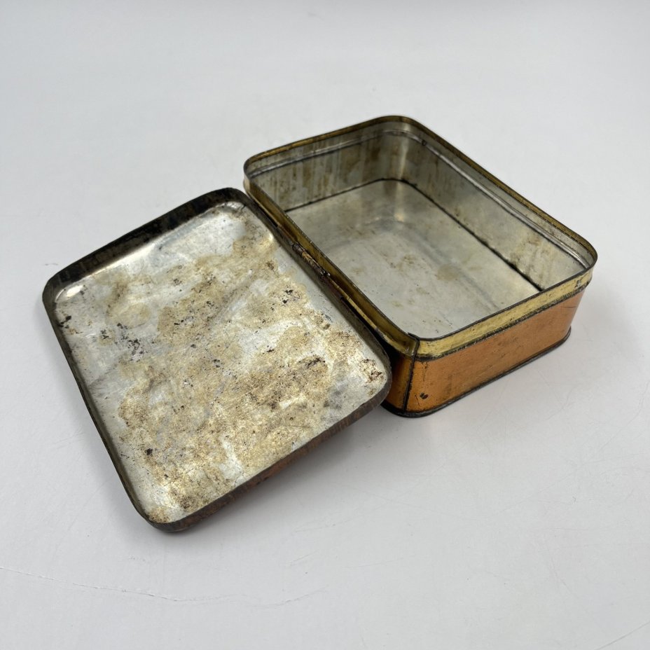 Коробочка из-под монпансье для хранения, жесть, РСФСР, 1950-1980 гг.