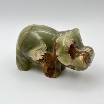 Статуэтка "Бегемот", натуральный камень (оникс), резьба, Азия, 2000-2015 гг.