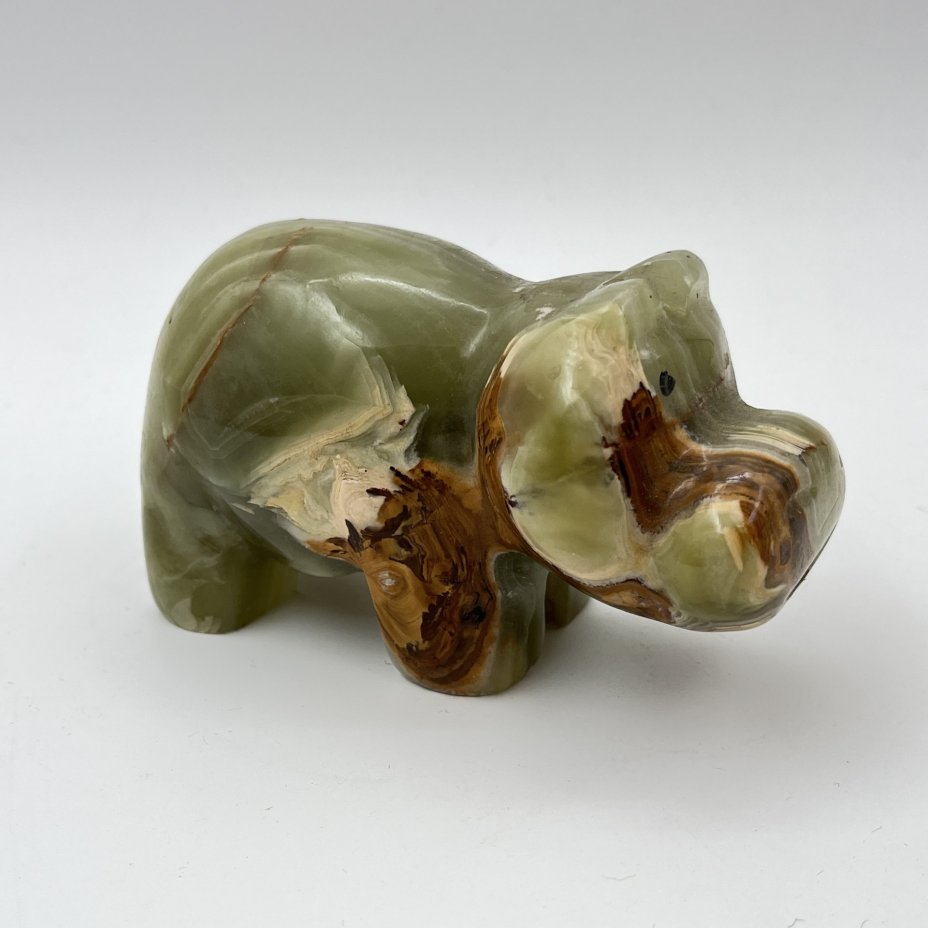 Статуэтка "Бегемот", натуральный камень (оникс), резьба, Азия, 2000-2015 гг.