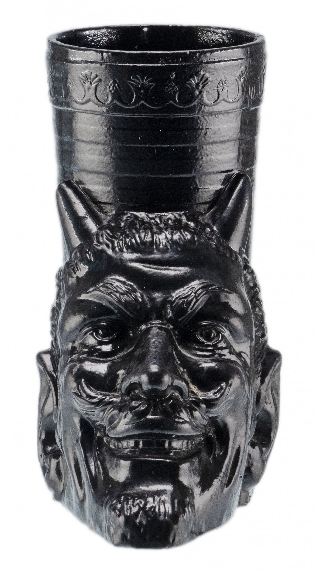 Карандашница "Голова Мефистофеля", силумин, крашение, СССР, 1970-1990 гг.