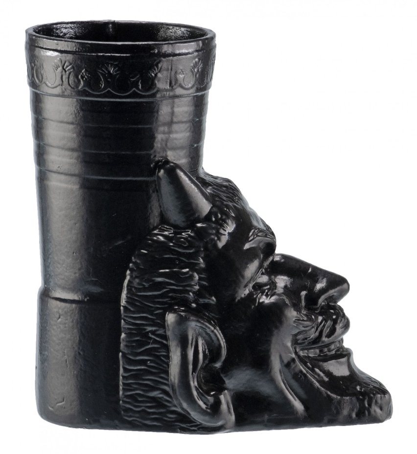 Карандашница "Голова Мефистофеля", силумин, крашение, СССР, 1970-1990 гг.