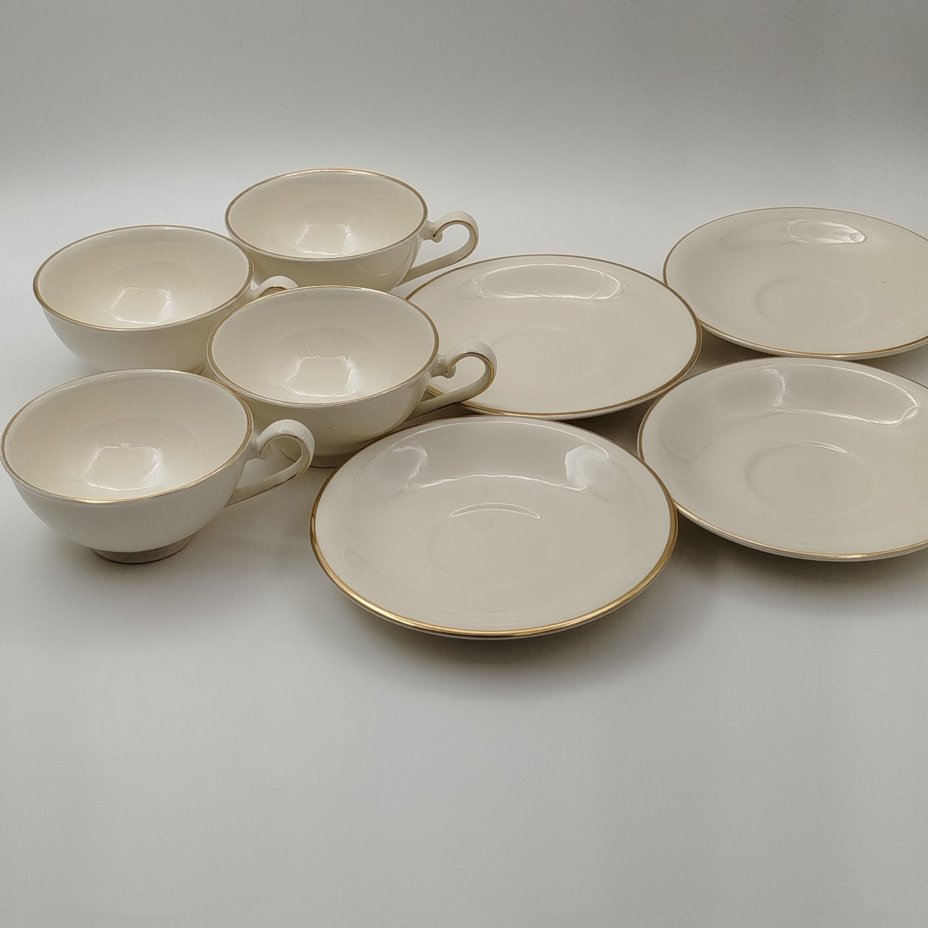 Набор чайных пар цвета слоновой кости на 4 персоны, Mosa Maastrich