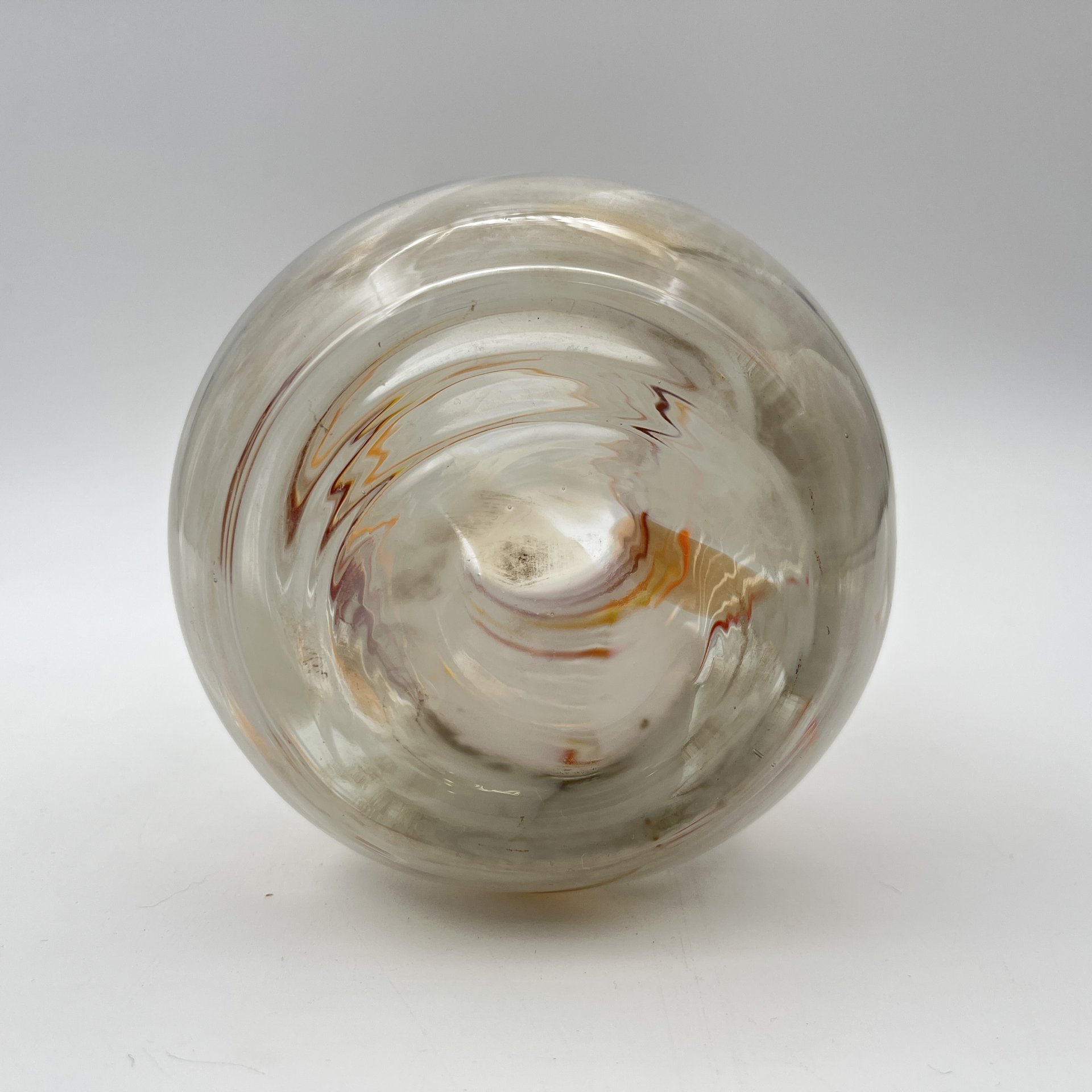 Ваза с фестончатым краем, цветное стекло, СССР, 1970-1990 гг.