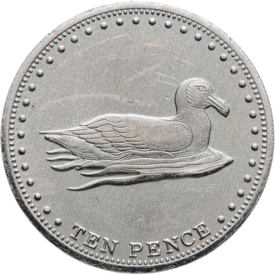 Острова Святой Елены, Вознесения и Тристан-да-Куньи. 10 пенсов (pence) 2009 Остров Гоф