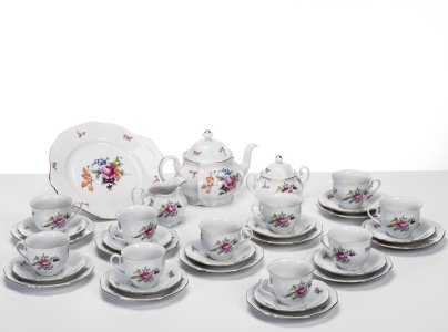 Чайный сервиз "Мейсенский букет" на 10 персон (34 предмета), Bohemia (Neurohlau)