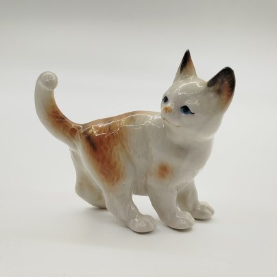 Статуэтка "Котёнок", фарфор, роспись, Восточная Европа, 1970-1990 гг.