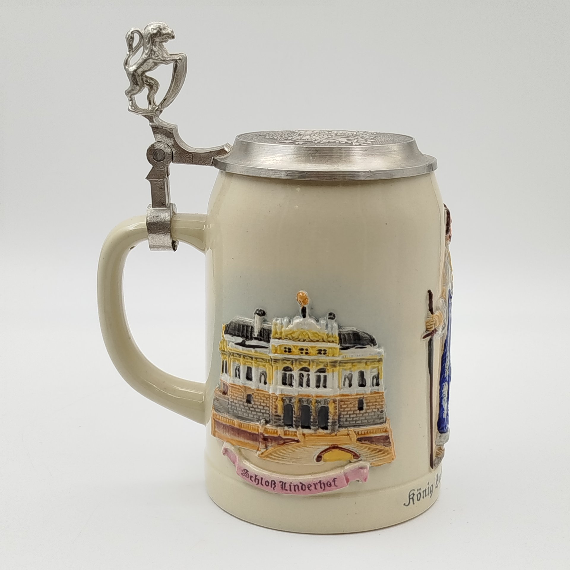 Кружка пивная с рельефным декором "Людвиг II Баварский ", Gerz