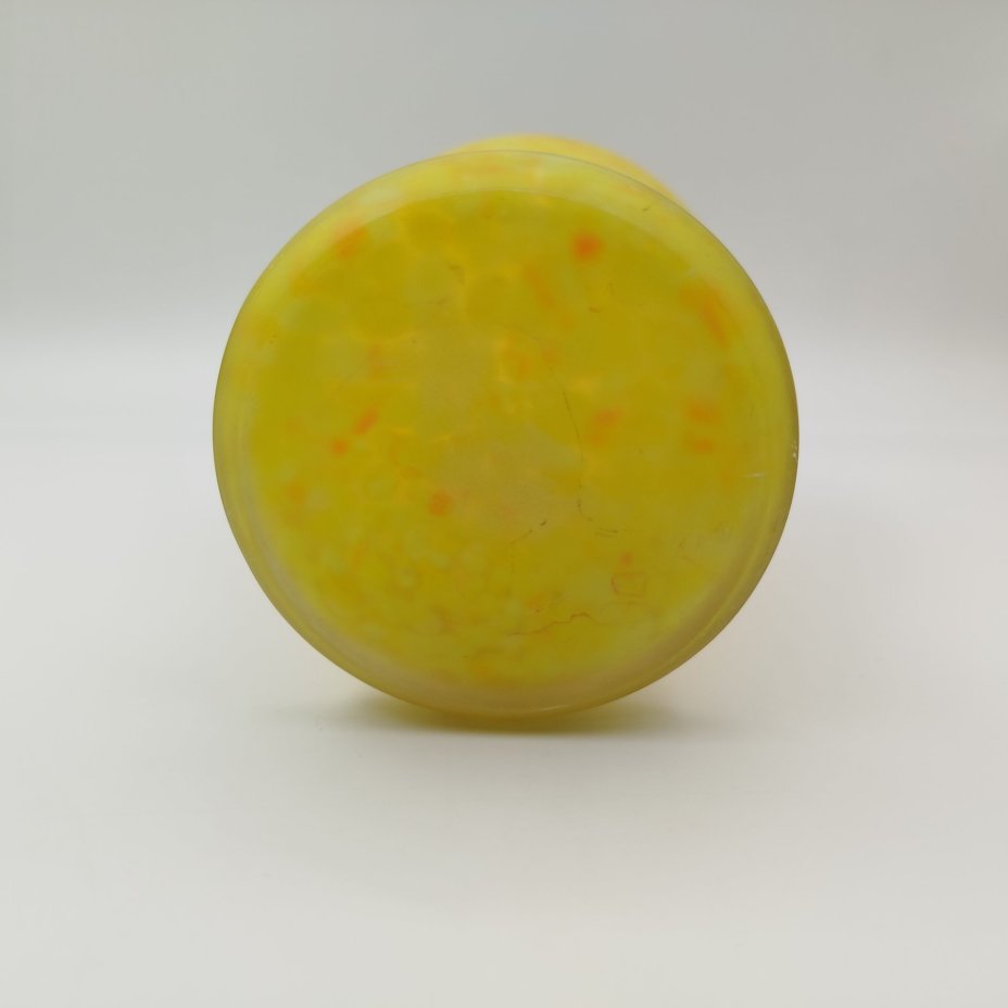 Ваза для цветов лимонно-желтого цвета, матовая