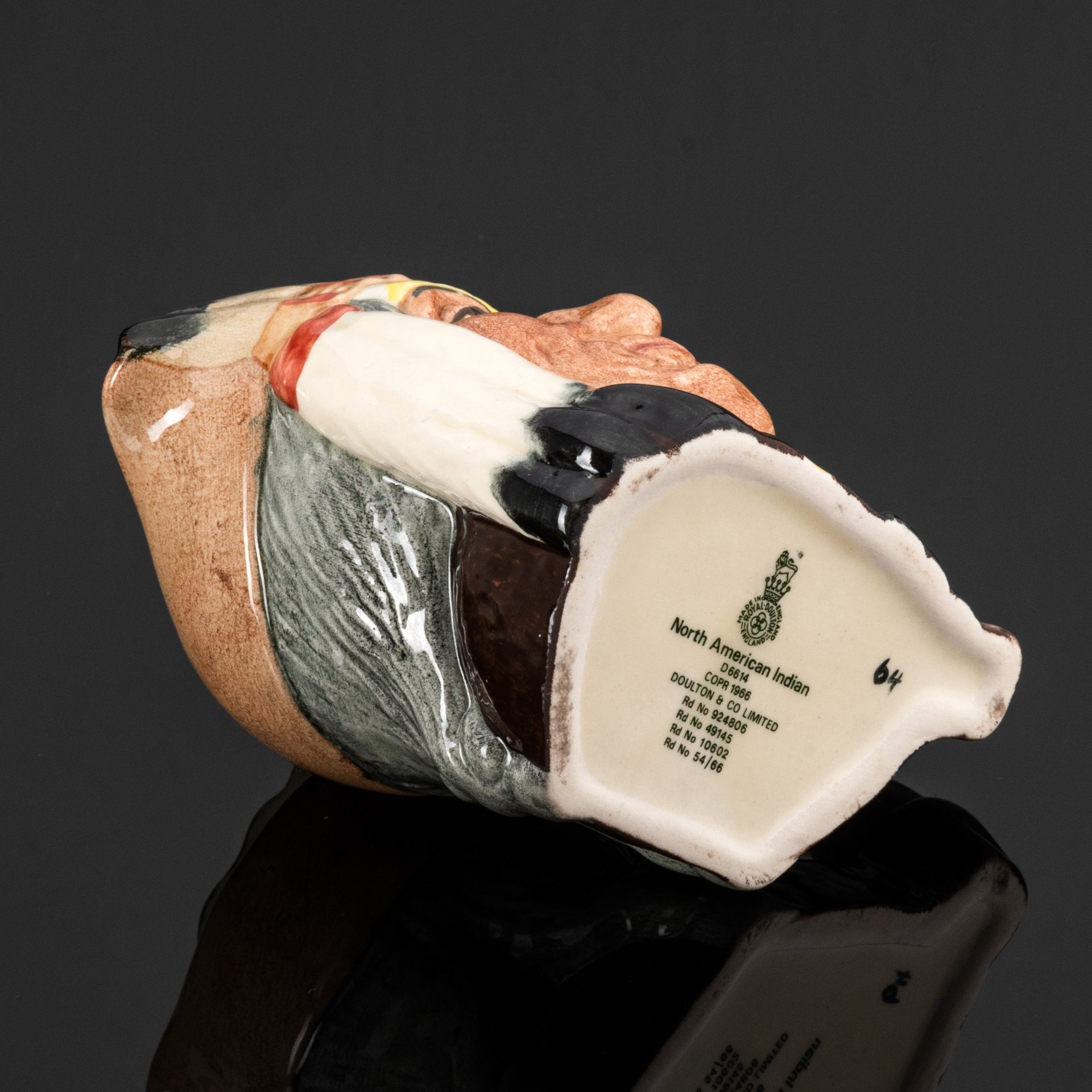 Кувшин миниатюрный (молочник) "Североамериканский индеец" ("North American indian"), Royal Doulton