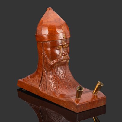 Подставка под ручки с фигурой "Богатыря" (Витязя), бакелит, латунь, СССР, 1940-1960 гг.