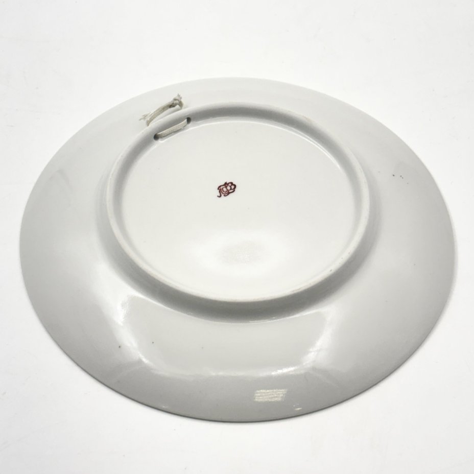 Тарелка декоративная "Стрелка Васильевского острова", фарфор, деколь, Ленинградский фарфоровый завод (ЛФЗ), Россия, 1989-2001 гг.