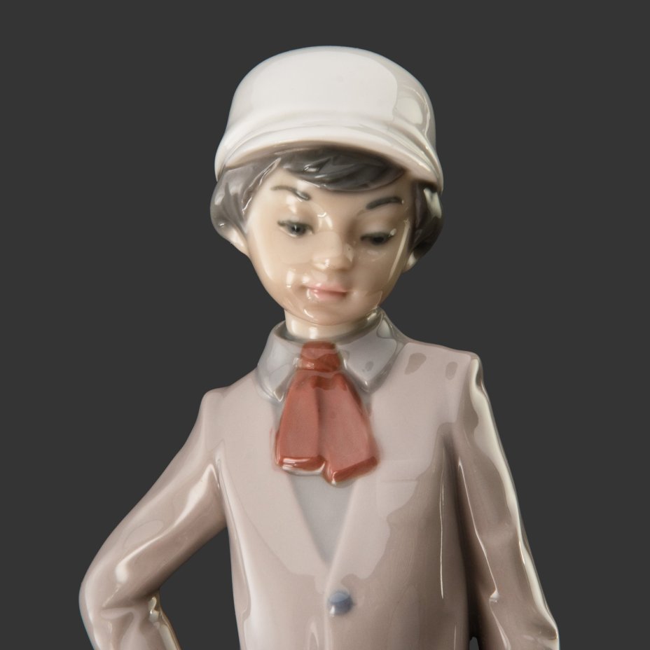 Статуэтка "Мальчик с собакой", скульптор Jose Roig, фарфор, роспись, NAO Porcelain, Испания, 1983 г.