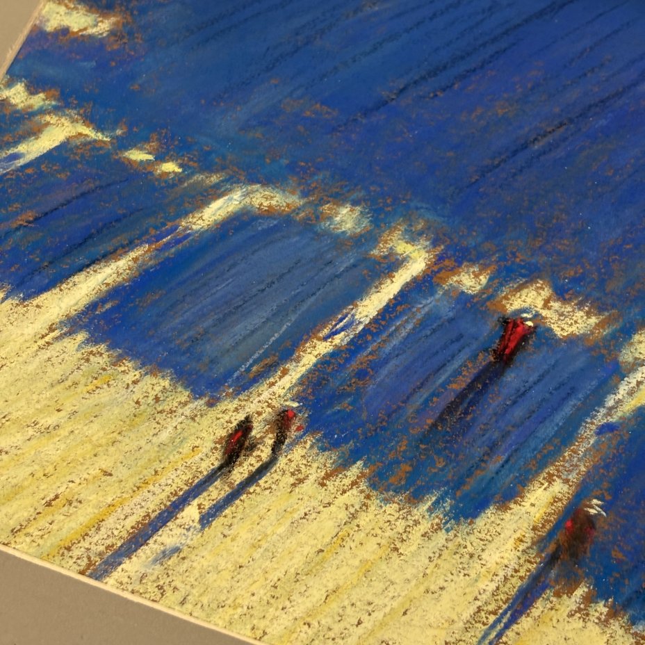 Графическая работа в паспарту "Железная дорога" ("Тени"), художник Жорж Фирсов