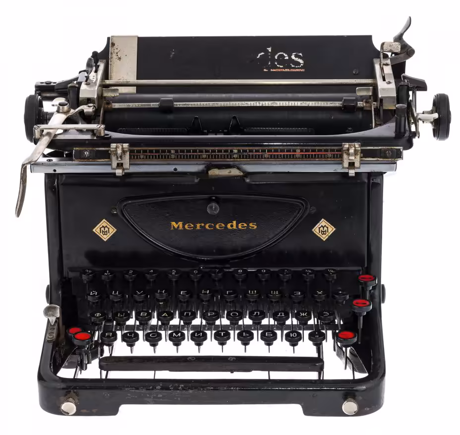 Печатная машинка "Mercedes" модель "Express S 6", Германия,  1933 - 1947 гг., Mercedes-Bureau-Maschinen GmbH