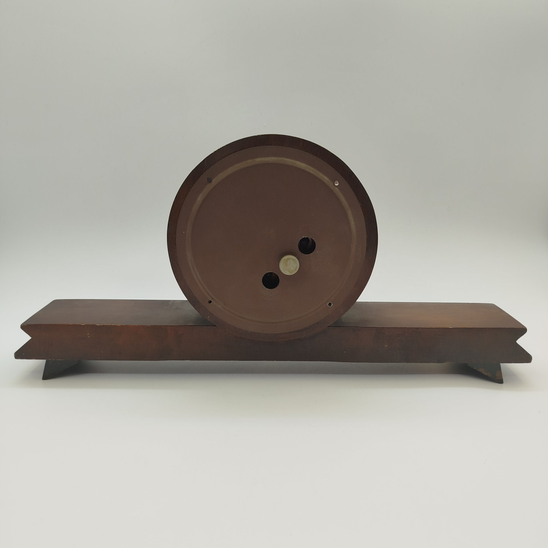 Часы настольные "Весна", дерево, металл, стекло, Владимирский часовой завод, СССР, 1970-1990 гг.