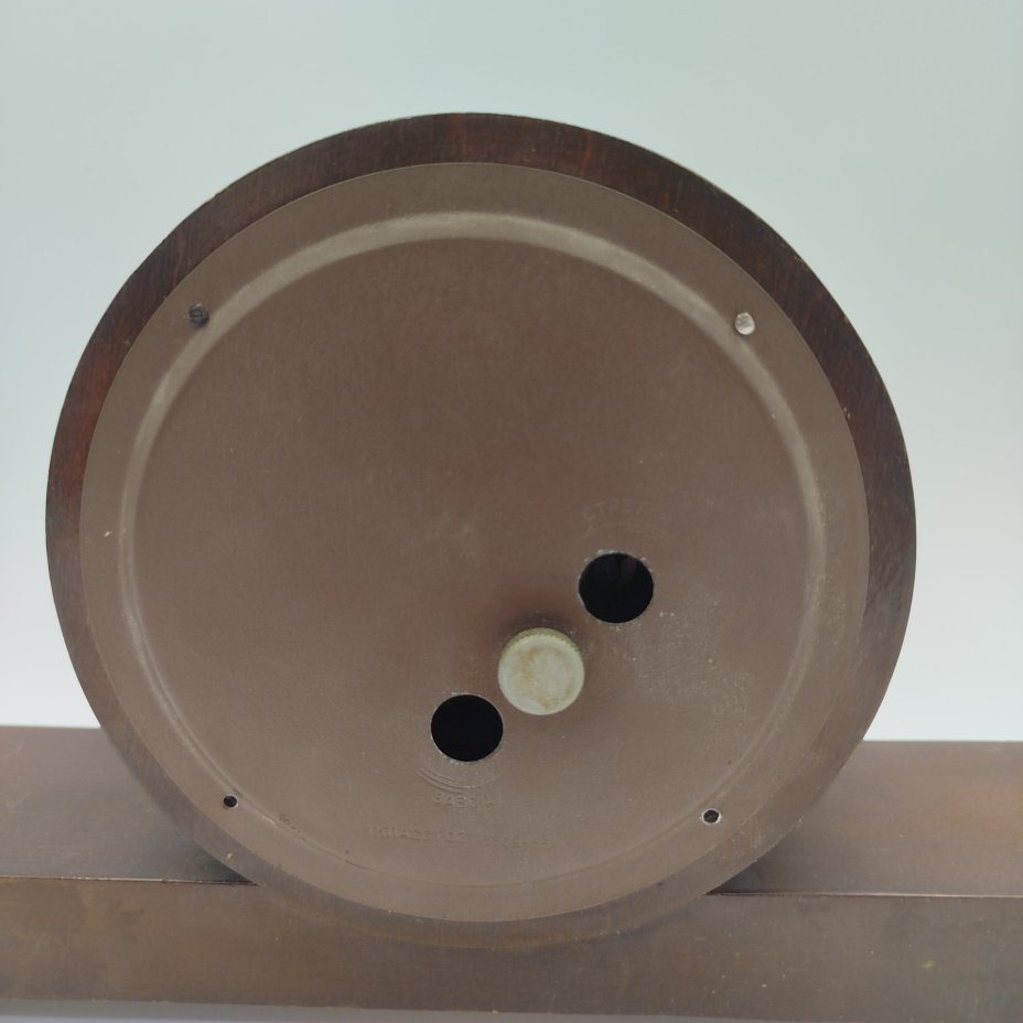 Часы настольные "Весна", дерево, металл, стекло, Владимирский часовой завод, СССР, 1970-1990 гг.