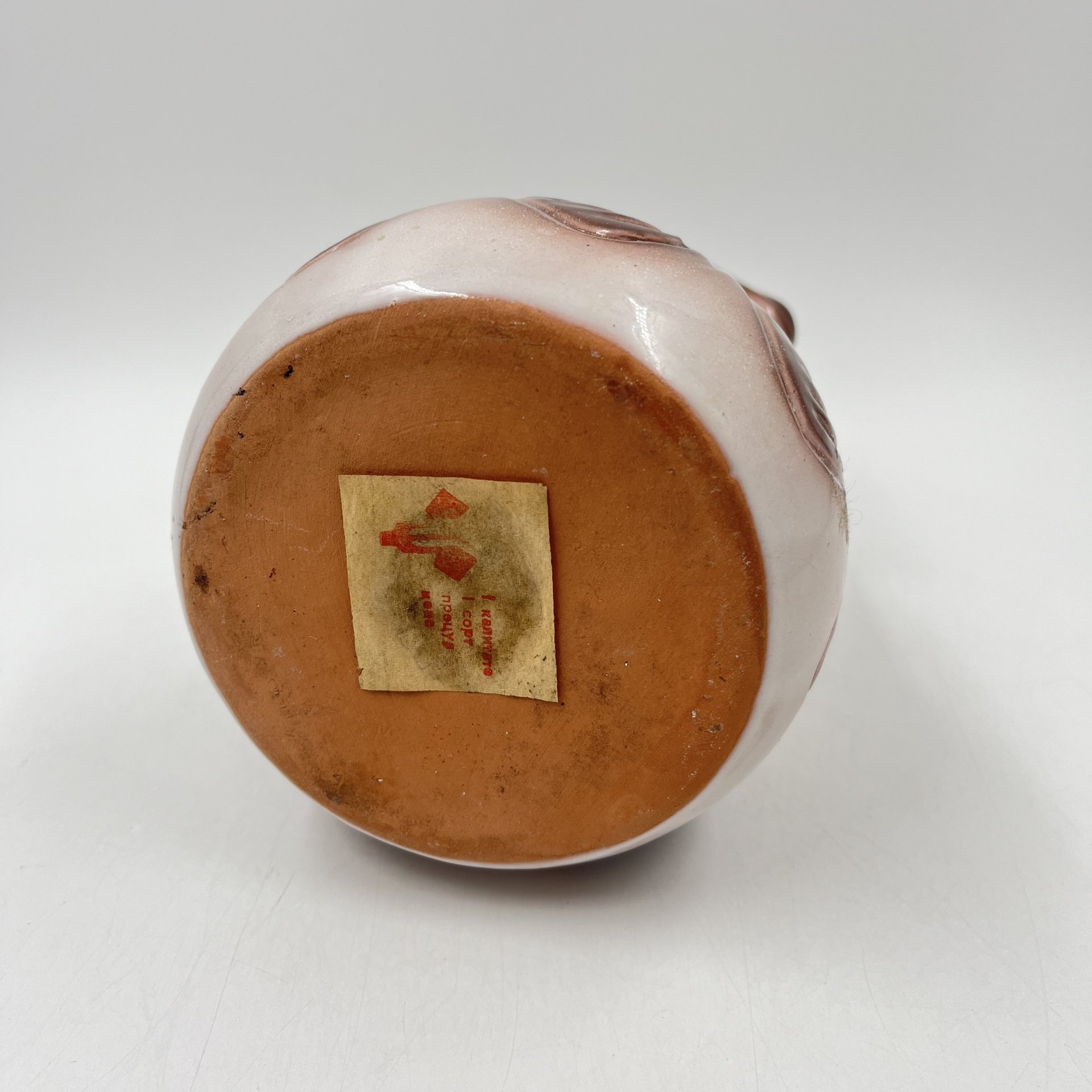 Кувшин с абстрактным декором, керамика, аэрография, СССР, 1970-1990 гг.