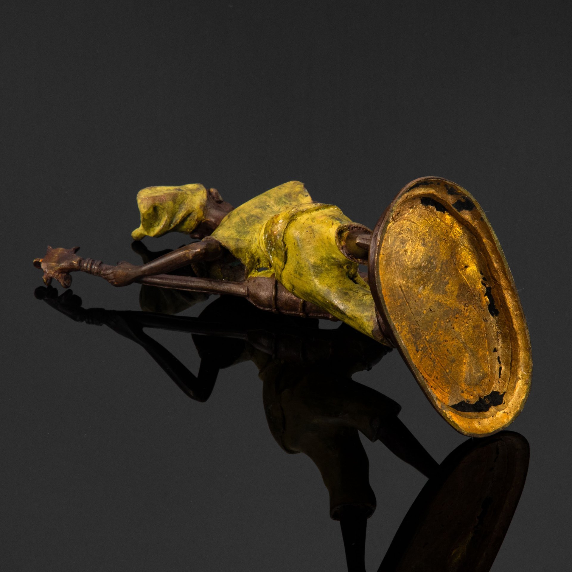 Статуэтка "Африканский музыкант", металл, литье, крашение, Европа, 2000-2015 гг.