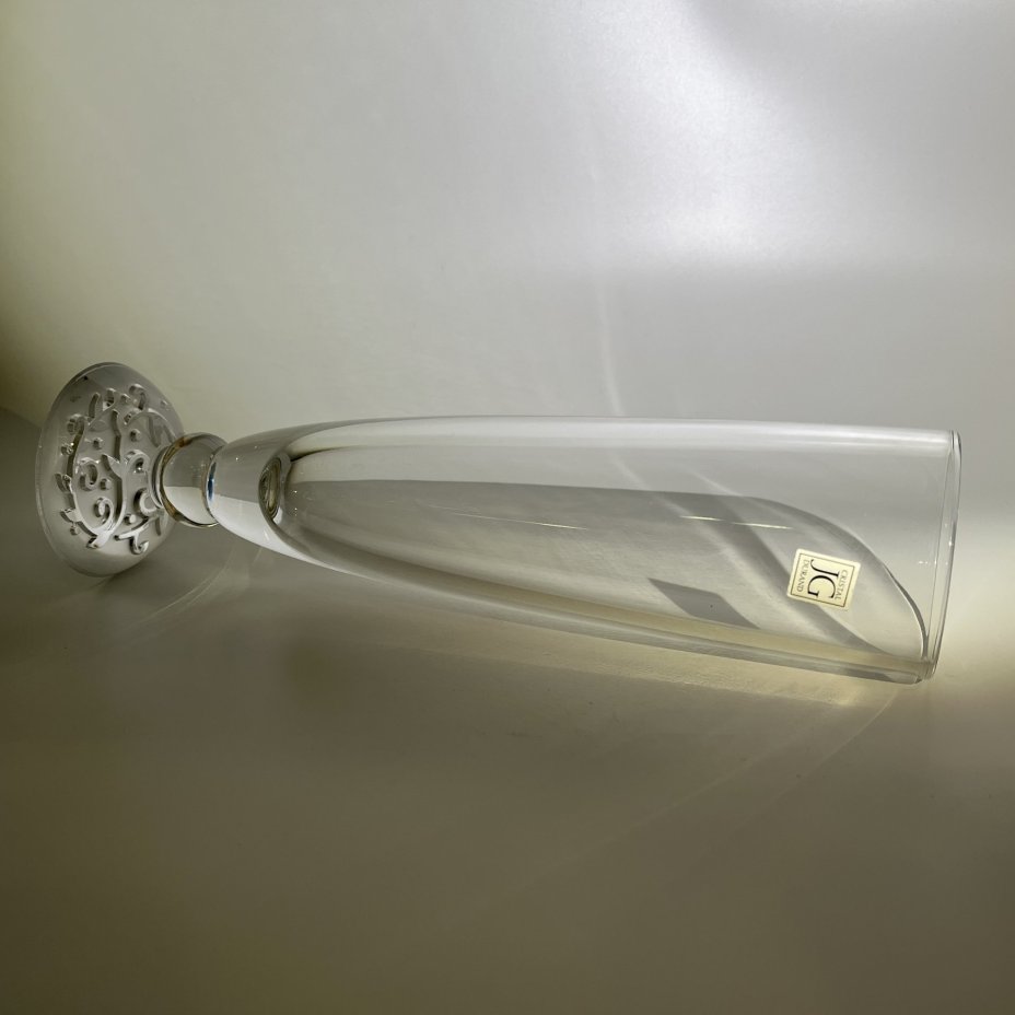 Бокал (фужер) для шампанского с рельефным основанием, Cristal D'Arques Durand