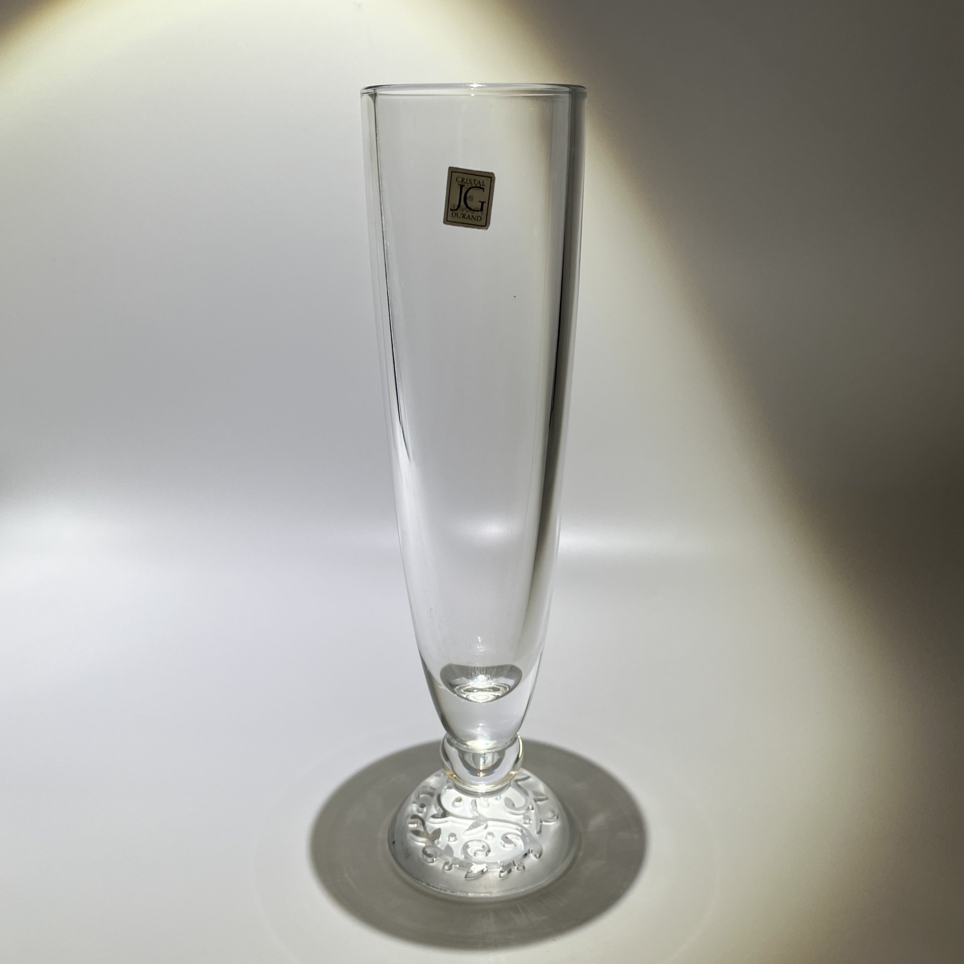 Бокал (фужер) для шампанского с рельефным основанием, Cristal D'Arques Durand