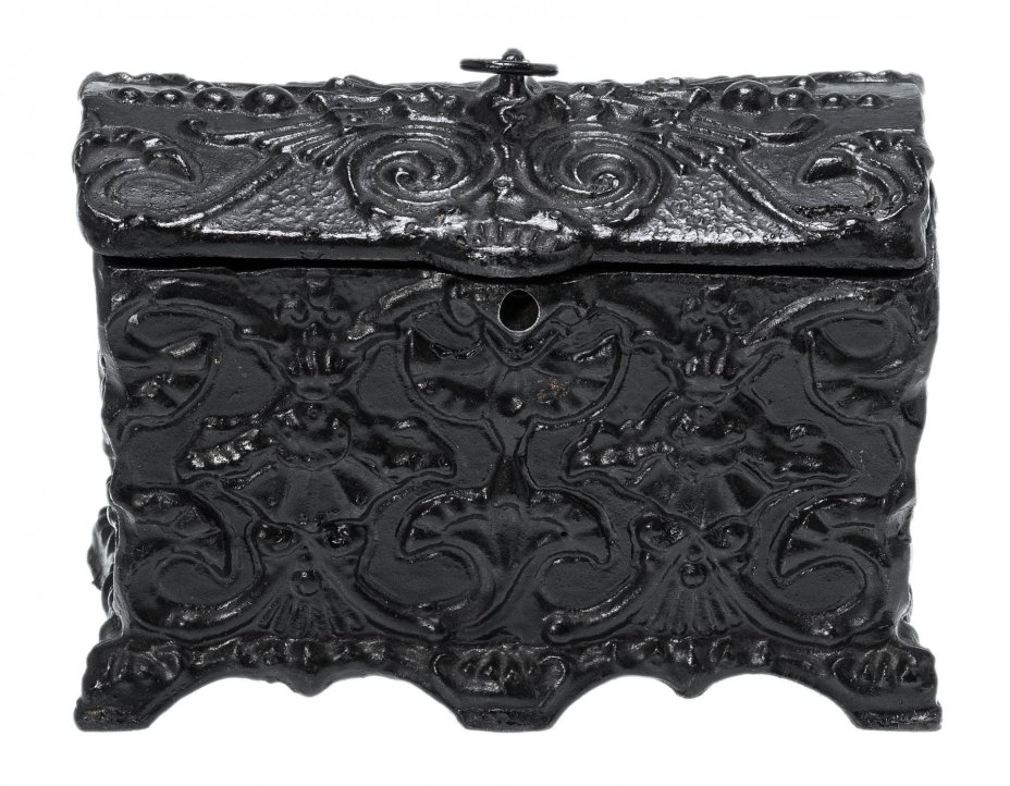 Шкатулка с ключом, чугун, Каслинский чугунолитейный завод, СССР, 1970-1980 гг.