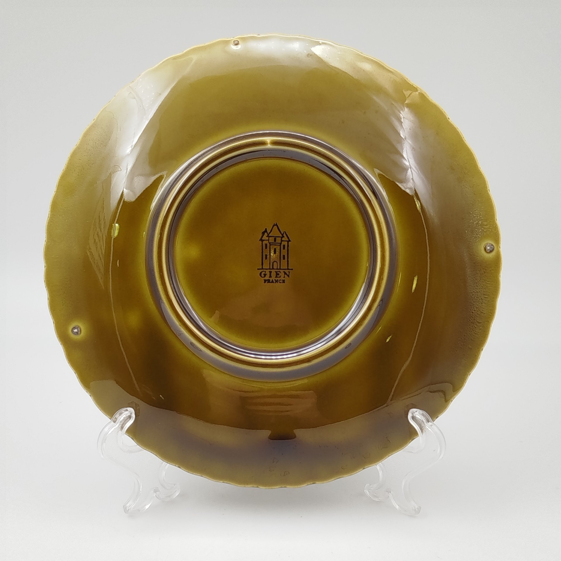 Декоративная тарелка из серии "Замки Франции"  (Blois), Gien, керамика, глазурь, Франция, 1960-1971 гг.