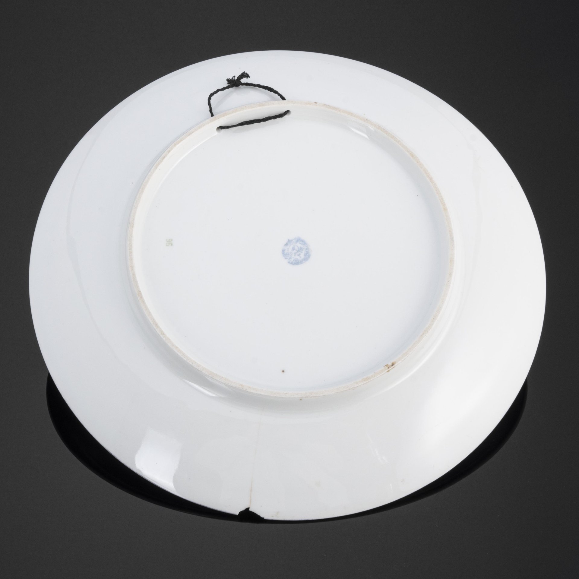 Тарелка настенная "Тетерева на току", Дмитровский фарфоровый завод (ДФЗ Вербилки)