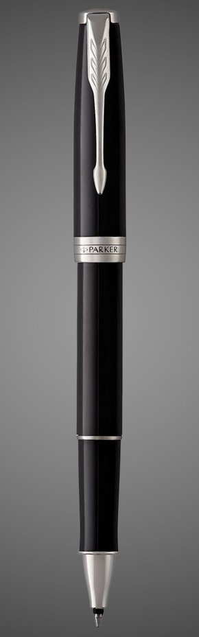 Ручка-роллер Parker Sonnet T539, цвет: Laque Black СT, стержень: F, цвет чернил: black, в подарочной упаковке, Лаки и смолы: лак, латунь, хром