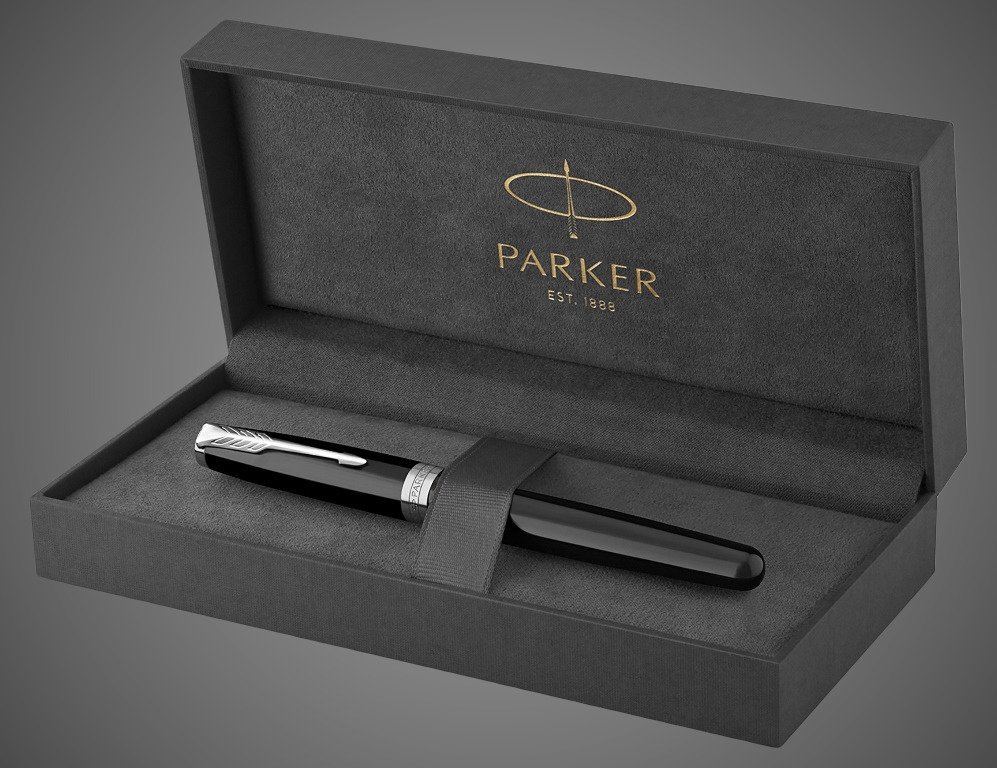 Ручка-роллер Parker Sonnet T539, цвет: Laque Black СT, стержень: F, цвет чернил: black, в подарочной упаковке, Лаки и смолы: лак, латунь, хром