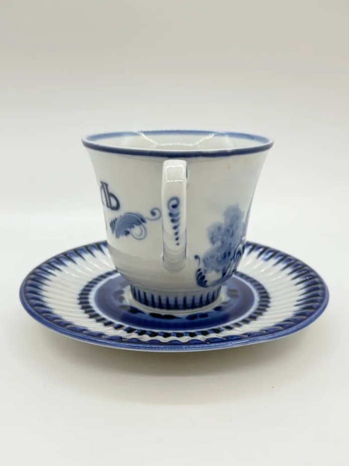 Чайная пара "Гжель 1818", Гжель