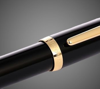 Ручка-роллер Aurora Style Resin Black GT, в подарочной коробке, Металлы: золото, смола