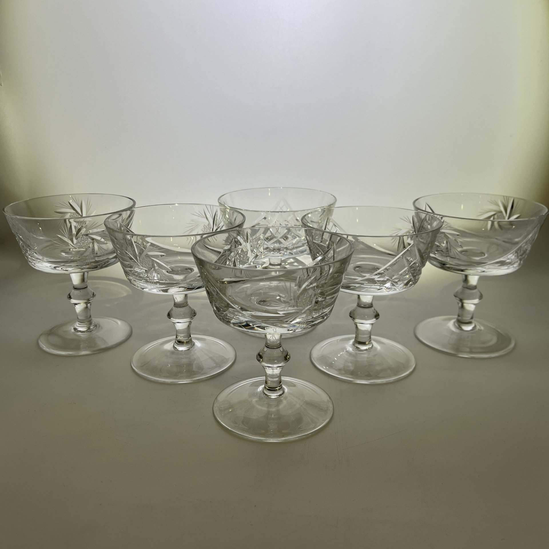 Набор из 6-ти креманок с геометрическим декором