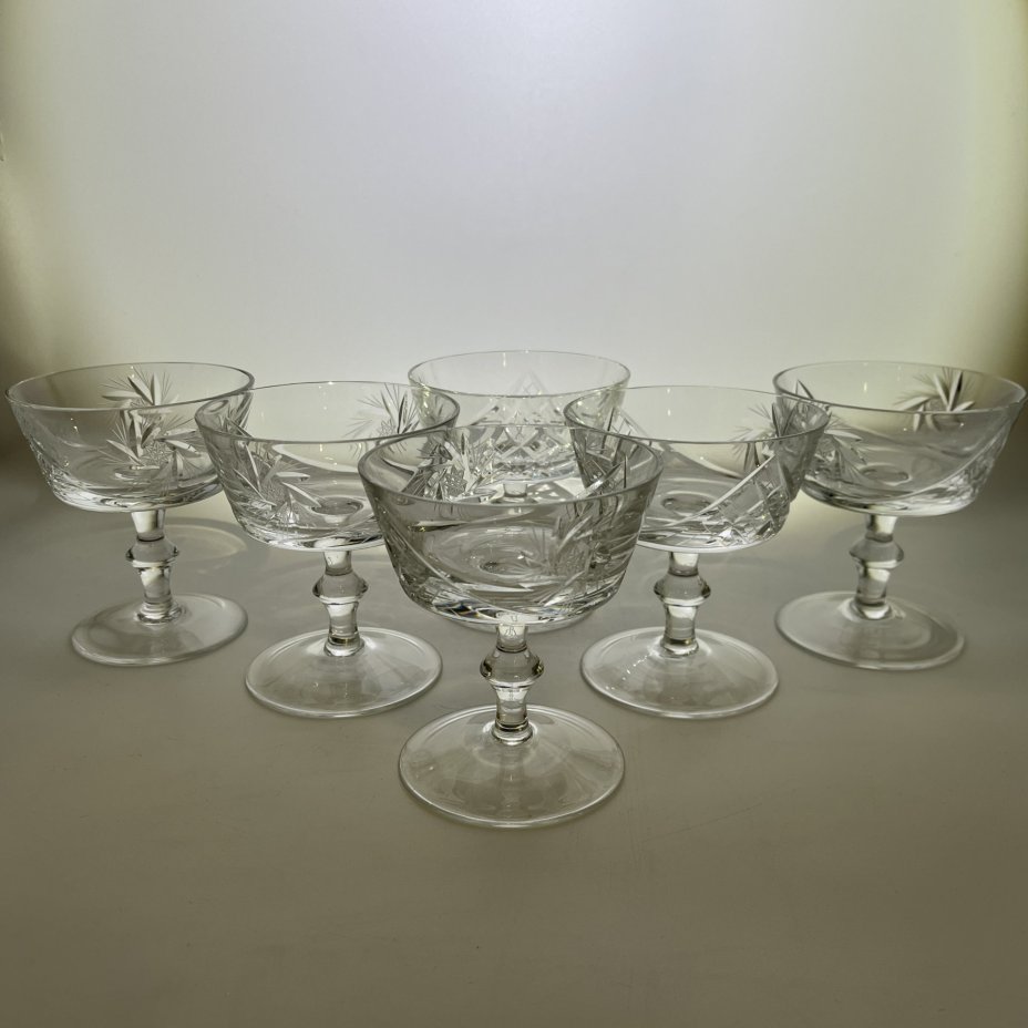 Набор из 6-ти креманок с геометрическим декором